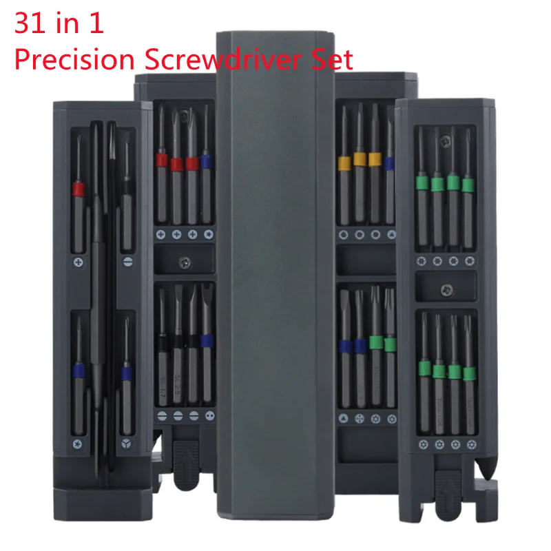 

31Pcs Screwdriver Set Magnetic Screw Driver Kit Bits Precision Electric Xiaomi Iphone Computer Small Tri Wing Torx Screwdrivers