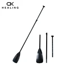 Весло для Sup-серфинга из стекловолокна с напечатанным лезвием 3K, 175-215 см, регулируемое весло для водных видов спорта, байдарка