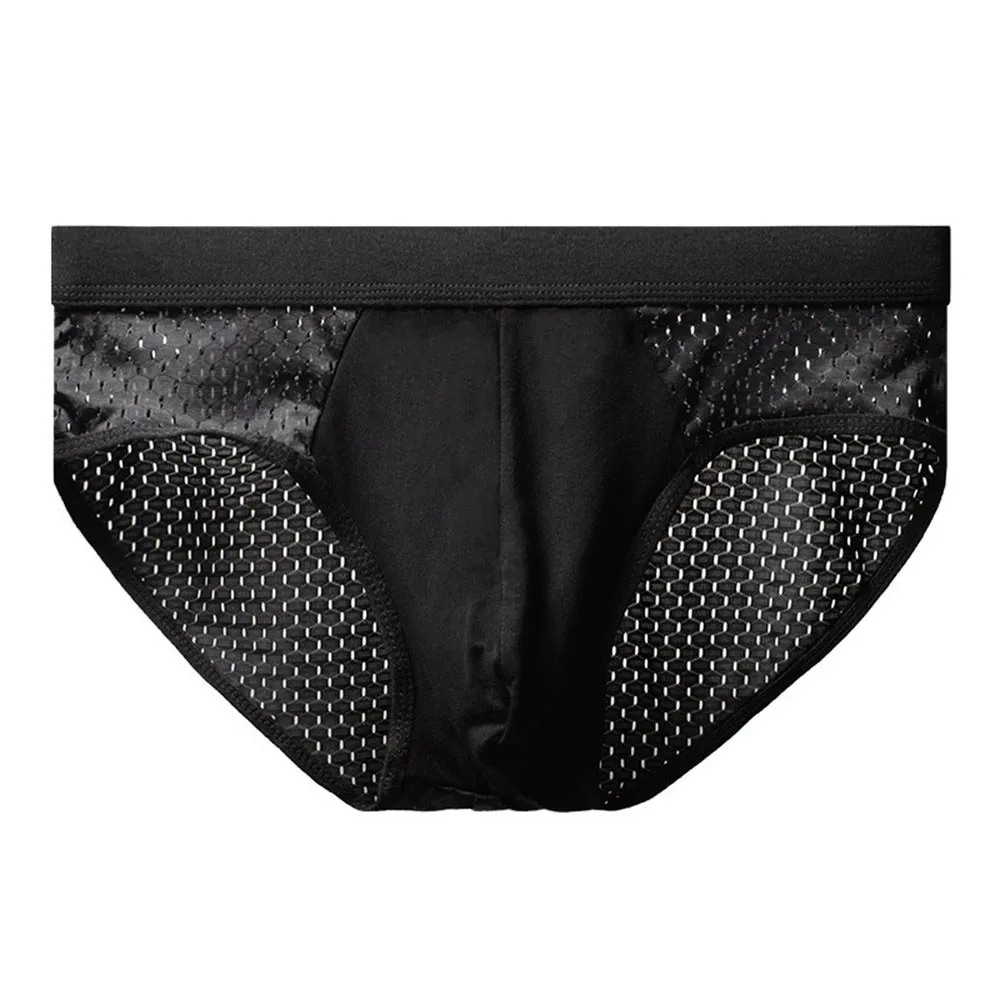 

Ice Silk Men Mesh Sexy Soft Briefs Breathable Underwear Trunks Underpant Bikini Sissy Panties Sexy Lingerie Gays Underwear