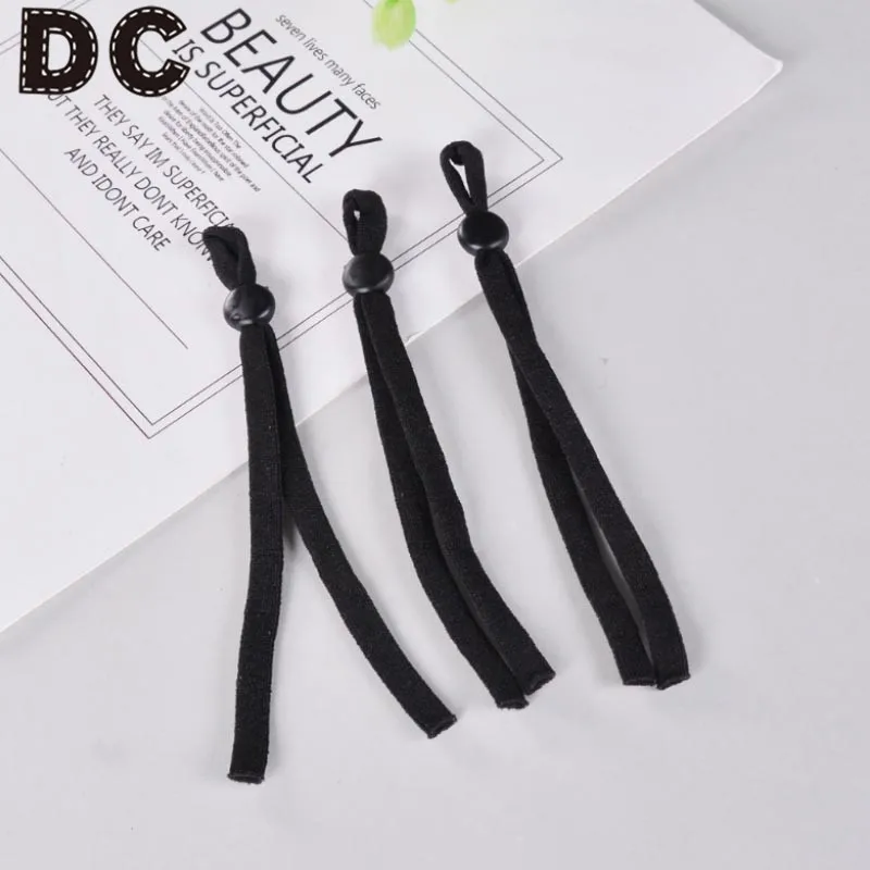 

10pcs Adjustable Buckle Spandex Mask Ear Straps Mask Thread Rope For DIY Masks Accessories Rope String Sewing Stretch Threads