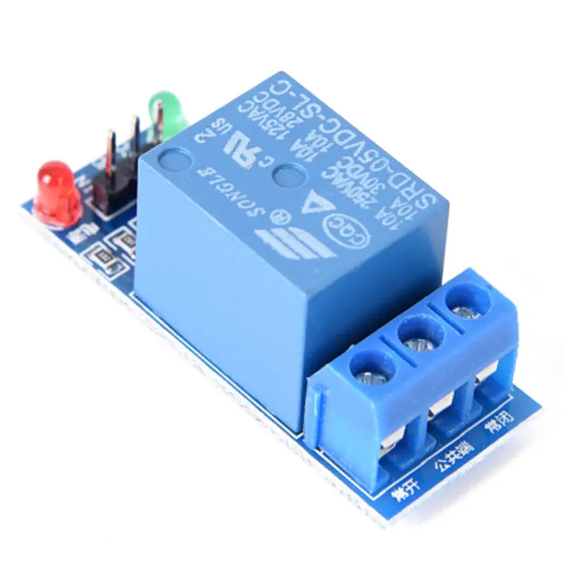 

53mm*28.3mm*19.3mm 5V 1 Channel Relay Board Module Optocoupler LED For PIC ARM AVR