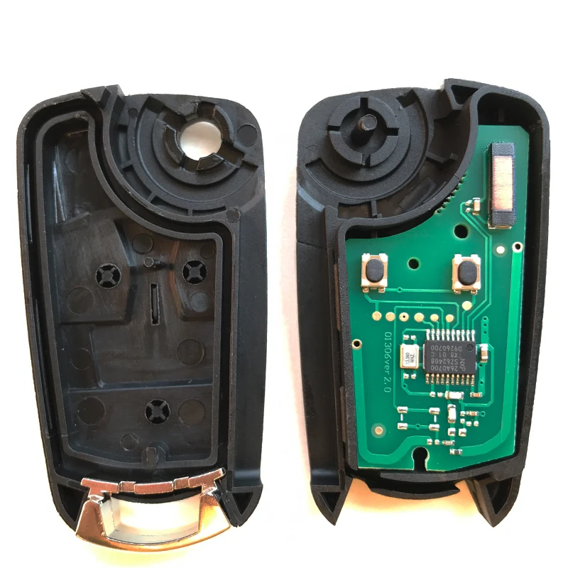 2 buttons 433MHz Remote Key for Opel/Vauxhall Corsa D 2007-2012 &amp Meriva B 2010-2013 G1-AM433TX ID46 Chip PCF7941 Car key | Автомобили
