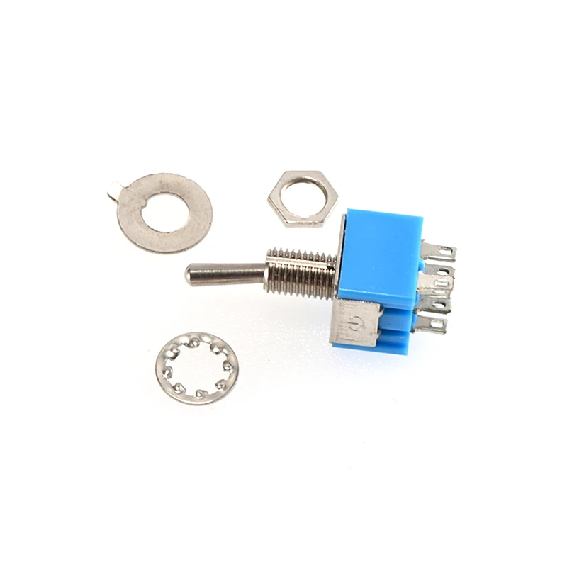 

5pcs / 10PCS 3 Position MTS-203 6-Pin 6MM Mini SPDT ON-OFF-ON 6A 125VAC Mini Toggle Switch