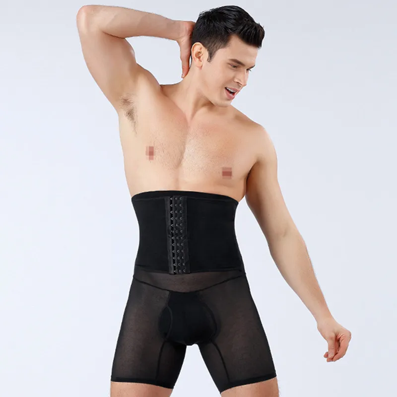 

New Arrive Men Corset Beer Belly Fat Cellulite Burner Tummy Control Stomach Girdle Body Shaper Slim Belly lift the hips