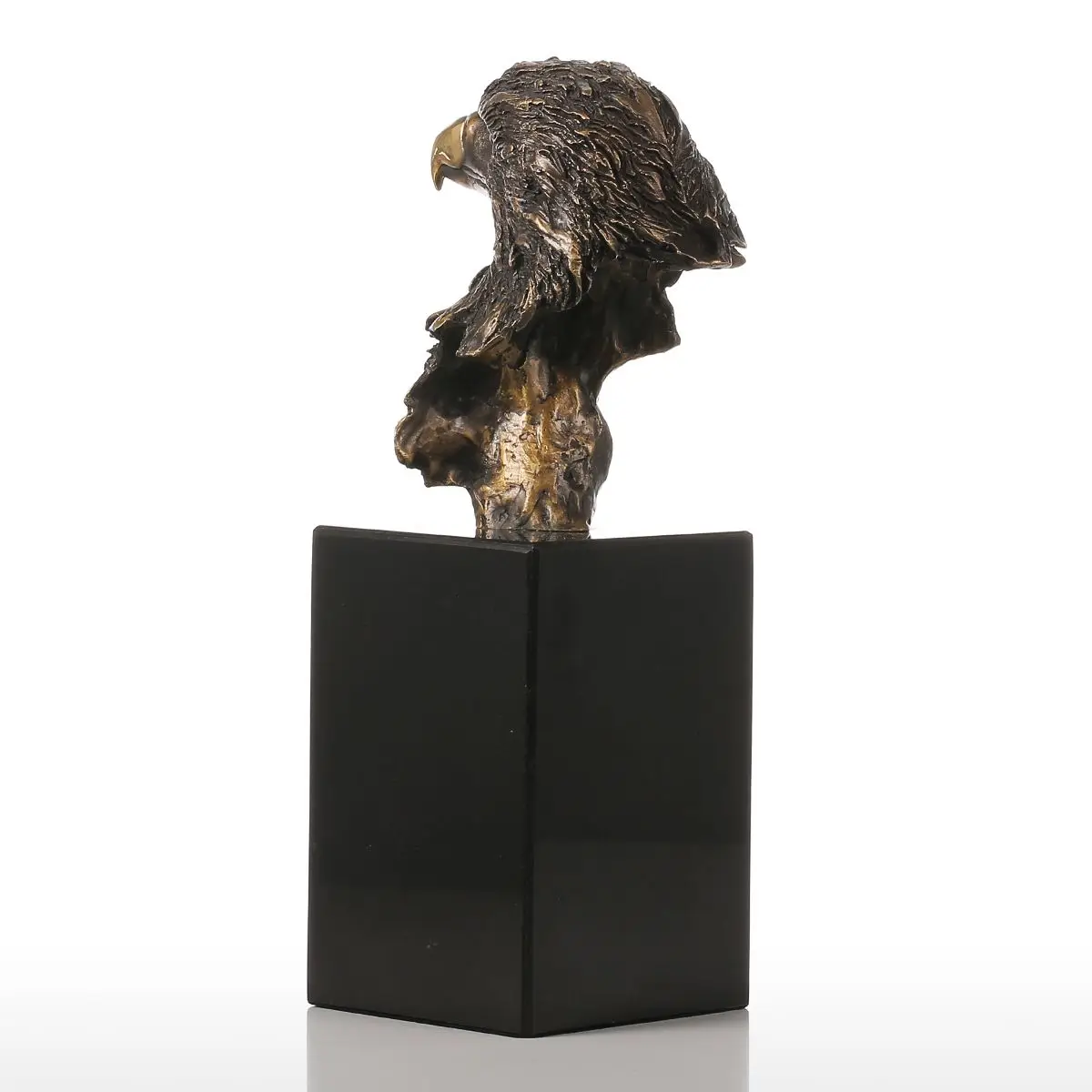 Sculpture Marble Base Eagle Hawk Handmade Bronze Modern Art Home Decor Statue Figurine Gift Artwork | Дом и сад