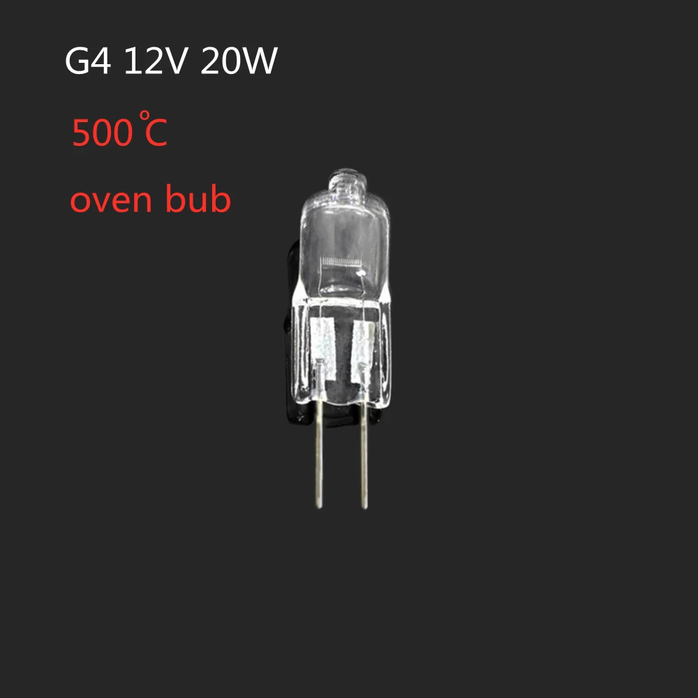 4 шт. галогенные лампы G4 лампочка для духовки Pin типа 12 В высокотемпературные 20 Вт |