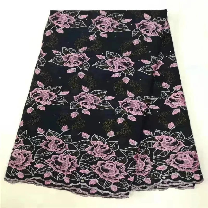 Cassiel Soft Cotton Lace Fabric High Quality African Swiss Embroidery Women For Dress | Дом и сад