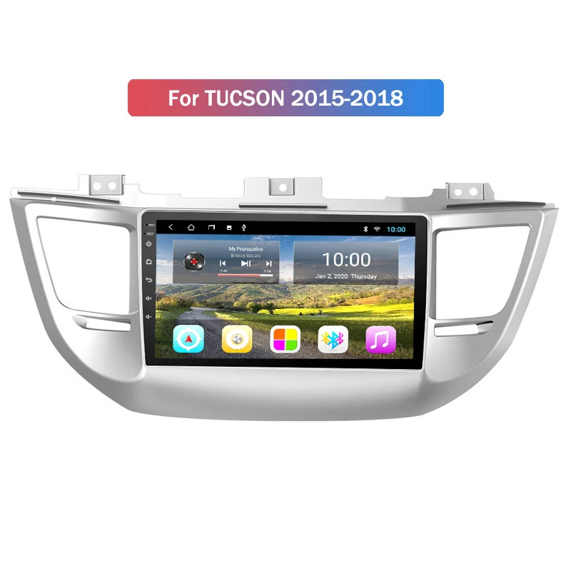Горячая Распродажа Android 9 2G + 32G телефон Hyundai Tucson умный большой экран заднего вида