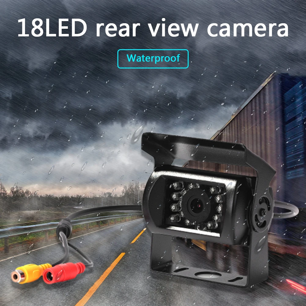 

7 inch Screen Display Car Monitor 800x480 Reversing Parking Monitor with RCA 2 Video Input Accessories