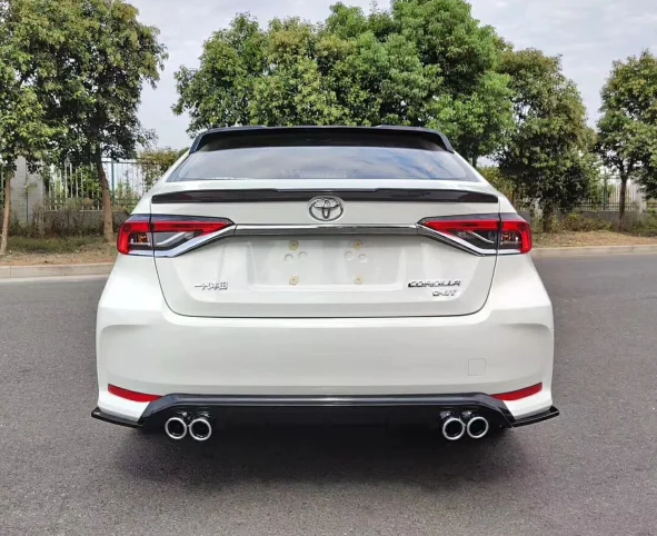 

For 2019 toyota corolla spoiler high quality ABS Material car resr wing lip spoiler by Primer Color