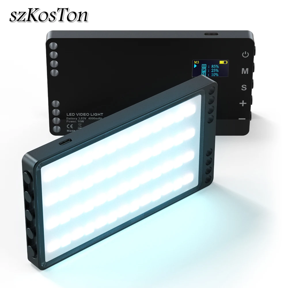 

Rechargable RGB Video Light 2500-6000k Colorful Video LED Lighting For DSLR Camera Vlog Phone Photography Studio Fill Lamp Panel