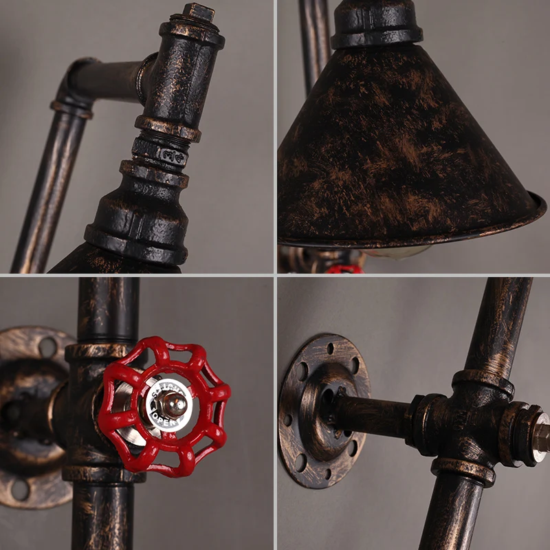 

Loft retro Industrial decoration restaurant project lighting American Bar corridor balcony creative lighting