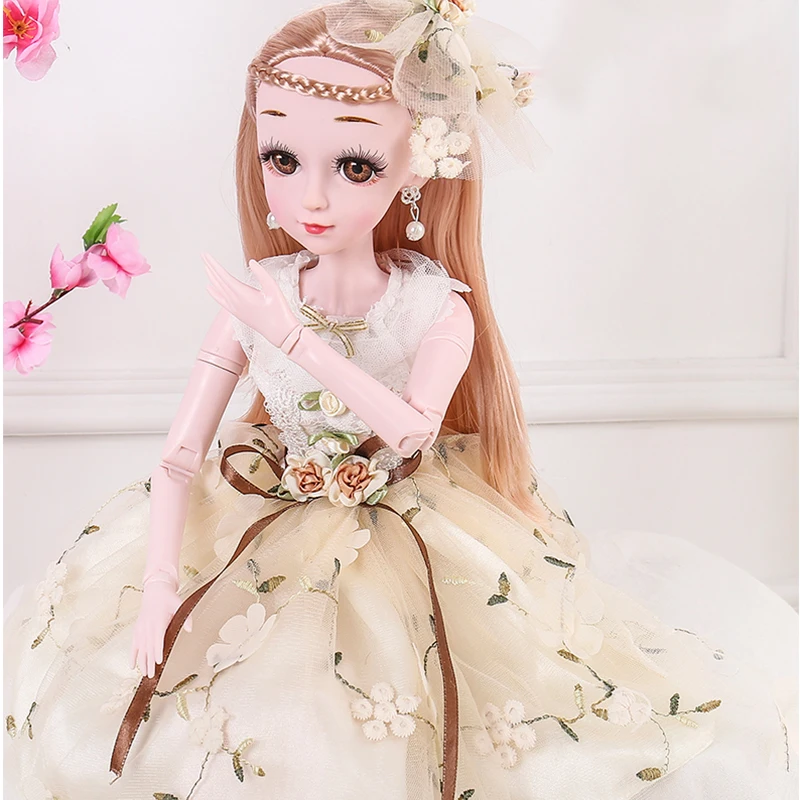 1 комплект, 60 см, BJD куклы, игрушки с одеждой, 3D глаза, свадебное платье для вечеринки, обувь для девочек, кукла, аксессуары, куклы, игрушки для девочек - Цвет: As picture