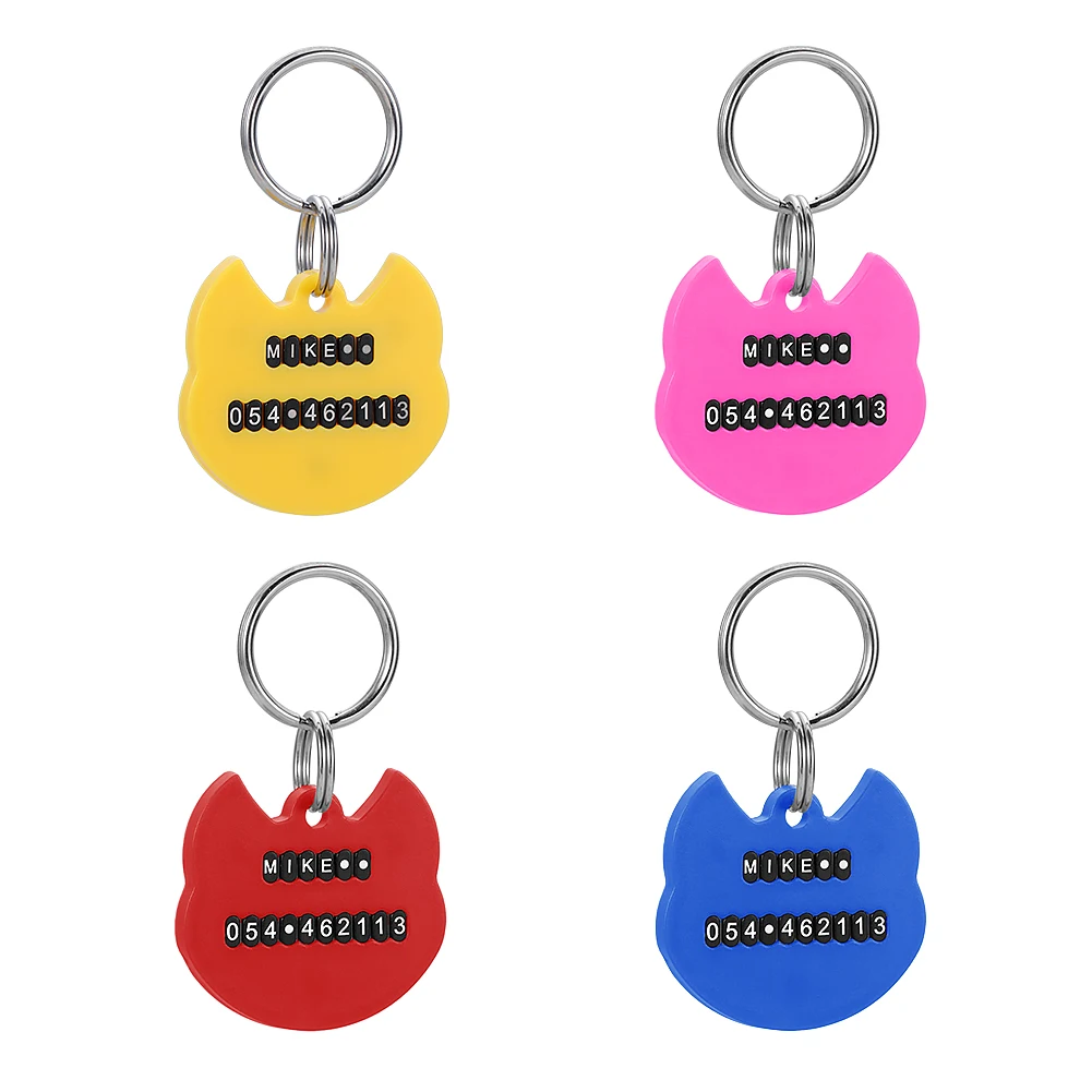 

Number Letter DIY Pet ID Tags Plastic Personalized Dog Collars Dog Name ID Tags Gifts for Dog Pet Collar Tags for Pet Tag
