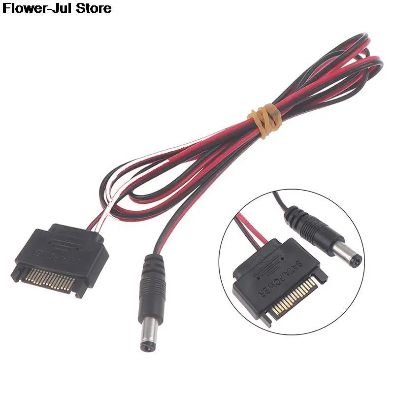 1 шт. кабель постоянного тока SATA папа к DC 5,5*2,5 мм 12 в источник питания SATA к DC кабель 100 см