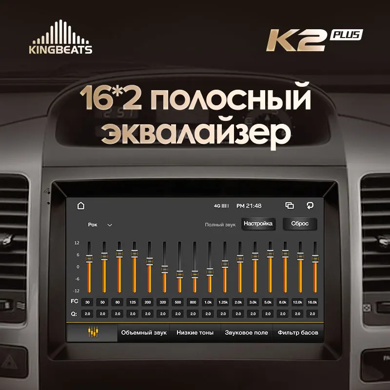 KingBeats штатное головное устройство For Toyota Land Cruiser Prado 120 Lexus GX470 GX 470 J120 2002 - 2009 GPS Android