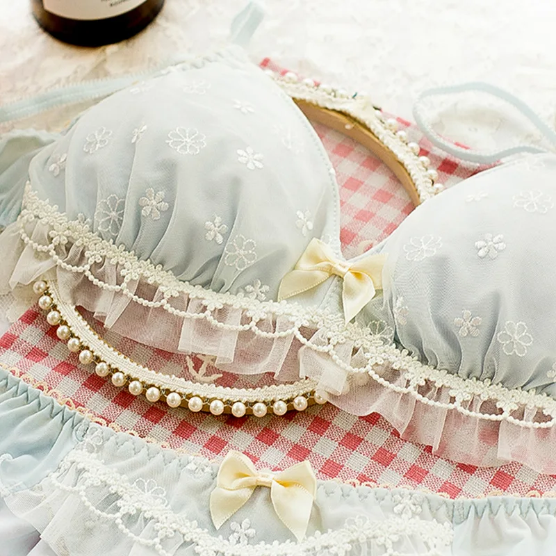 Новинка 2020 г. милый японский комплект нижнего белья кружевной женский