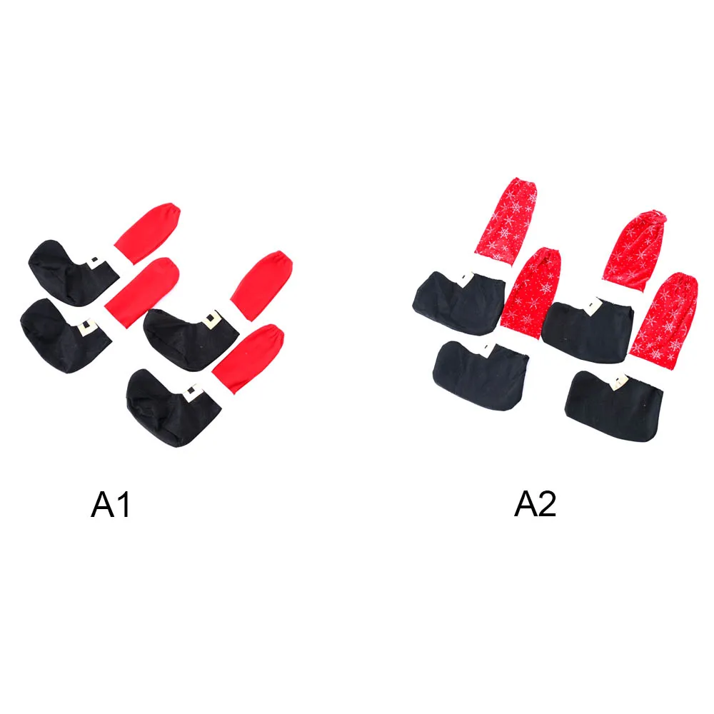 4 шт./компл. стул для ног покрытия забавное рождественское настольное украшение