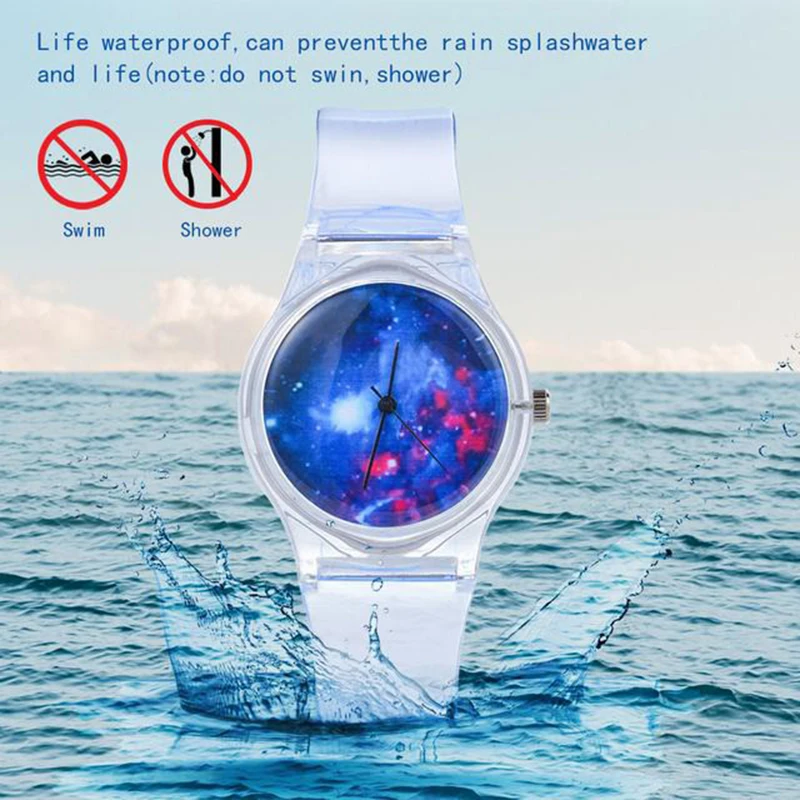 

Korean Fashion Watch Personality Beautiful Color Jelly Student Casual Watch Couple Jelly Women Men Watch Fruit Galaxy Watch
