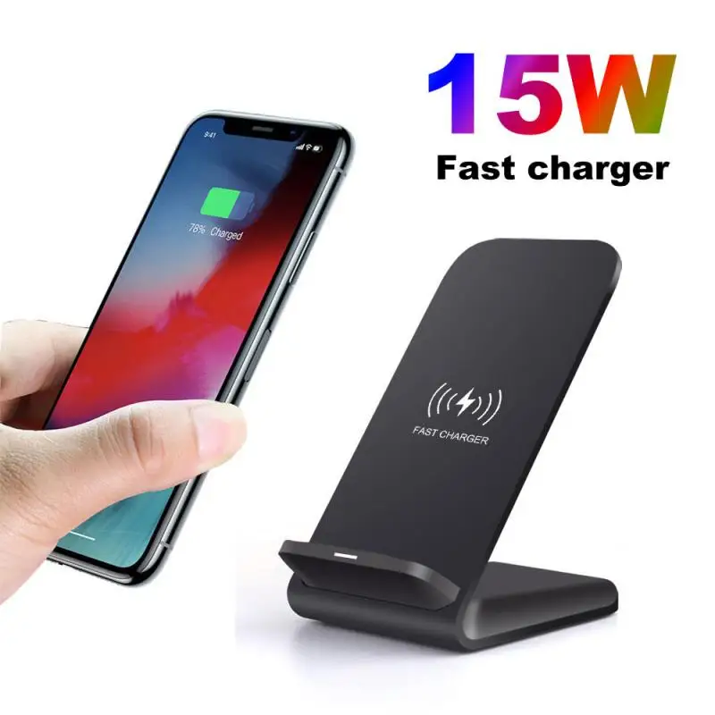 Беспроводное зарядное устройство Qi для Samsung Galaxy S20 + iPhone 11 XS 15 Вт | Мобильные