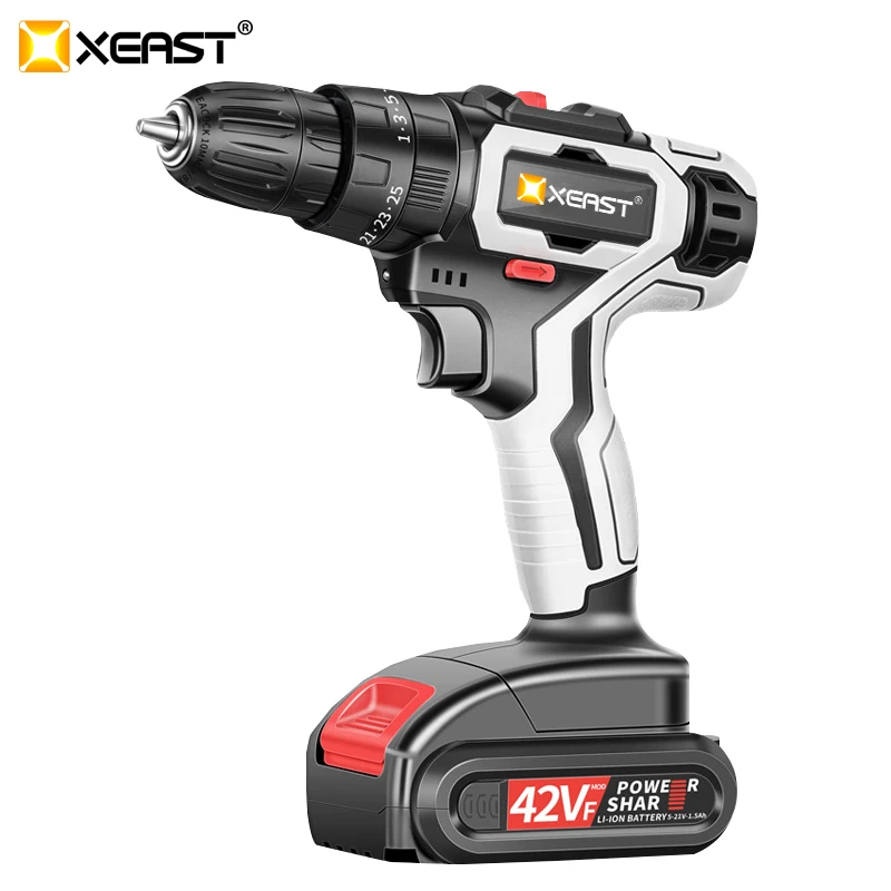 Электрическая отвертка XEAST Аккумуляторная дрель ударная силовой привод