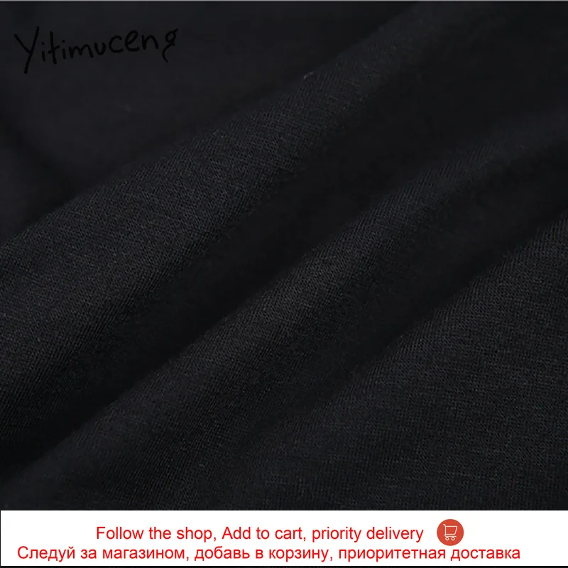 

Yitimuceng Short Tank Top Women Solid Sleeveless Crop Tops Summer 2021 Fashion New Black Camisole Sexy Club Ladies Tight Clothes