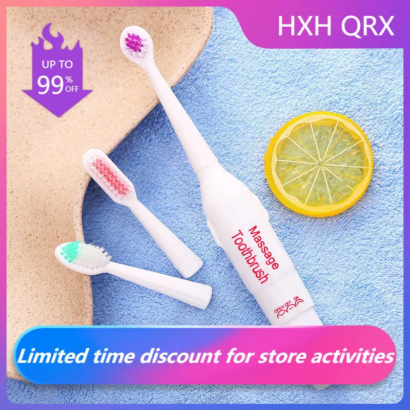 

Ultrasonic Massage Electric Toothbrush Waterproof Oral Product Soft Brushing Whitening Tooth Brushes For Children Adult Family