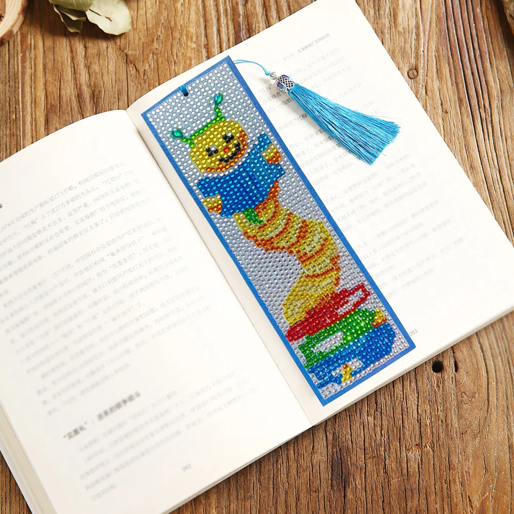 

5D Special Shape Drill Bookmark Rhinestone Special Shaped Diamond Embroidery Mosaic Craft Book Lover Girl Gift