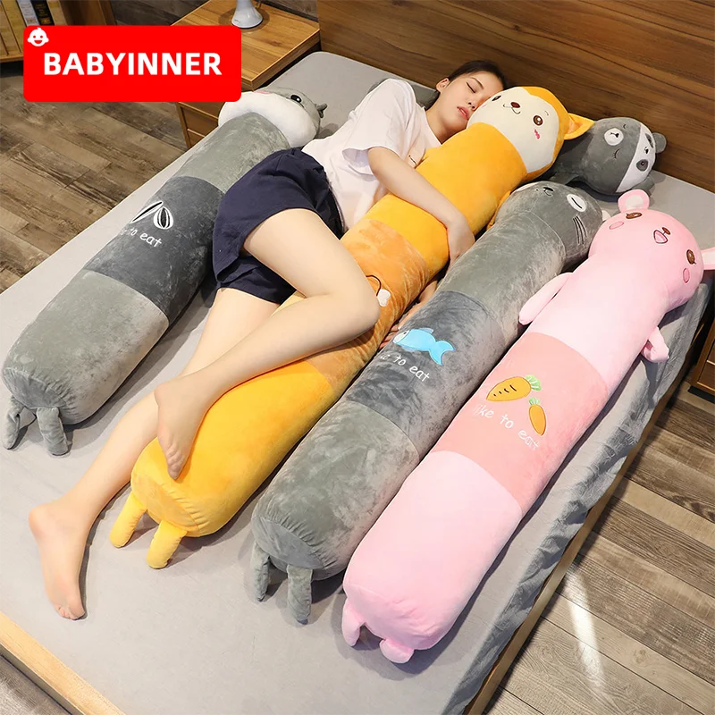 Babyinner мультяшная Подушка плюшевая кукла животного 90/140/170 см Милая Удобная подушка