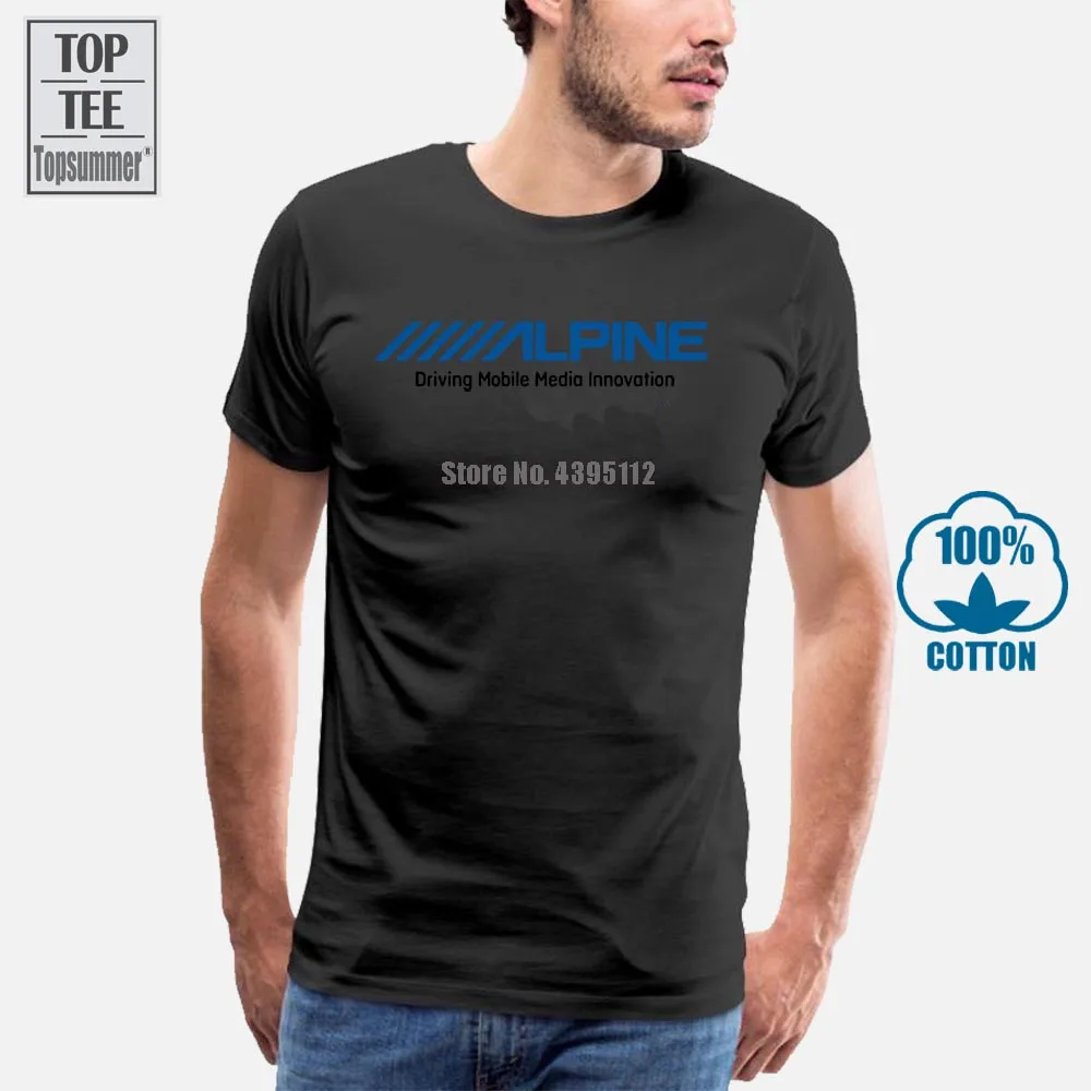 Футболка Alpine Electronics Мужская аудио Mp3 Usb Cda Cd Радио стерео Aux подарок новые