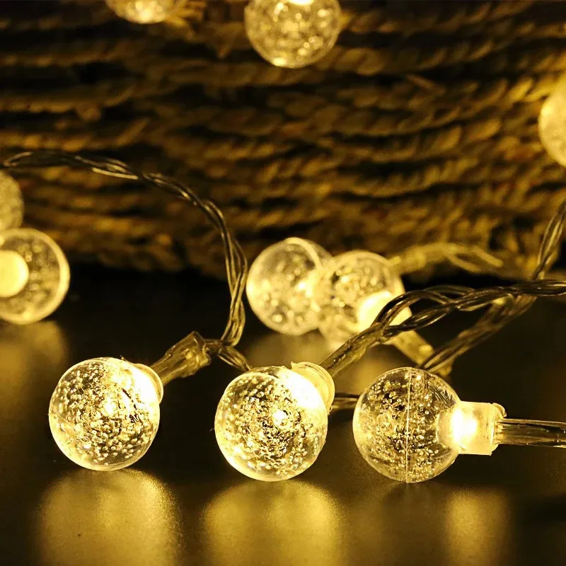 100m 800led Crystal Balls Fairy Lights Waterproof LED Outdoor Lights Garland String Lights Home Garland Wedding Party Decoration