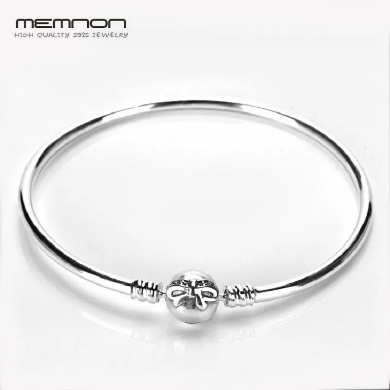 Memnon, много видов 925 пробы, серебряные Изящные ювелирные Браслеты с сердечками, браслет с застежкой, сделай сам, подходят для женщин, YSZ008 - Цвет камня: YSZ027