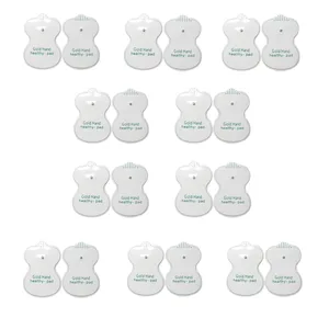 50 шт.лот или 100 шт.лот хорошего качества белые электродные прокладки для акупунктуры Tens, массажер для цифровой терапии