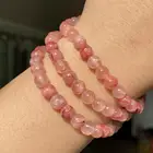 Круглые бусины-разделители из натурального красного, белого Персидского нефрита, 4, 6, 8, 10, 12 мм