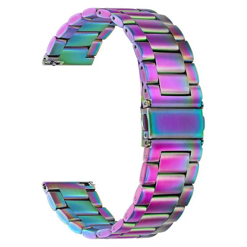 Colorful Solid 2 шт. сетчатый и прочный ремешок из нержавеющей стали 20 мм для samsung Galaxy Watch 42 мм/Активный 40 мм/gear S2 классический/gear спортивный ремешок - Цвет ремешка: Colorful Solid