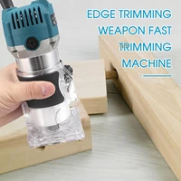 800w electric trimmer hand trimmer router laminate edge trimmer woodworking milling engraving slotting machine diy router