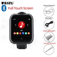 ruizu m8 full touch screen bluetooth mp3 player 8gb wearable mini clip sport music player support fm radiorecordere bookvideo