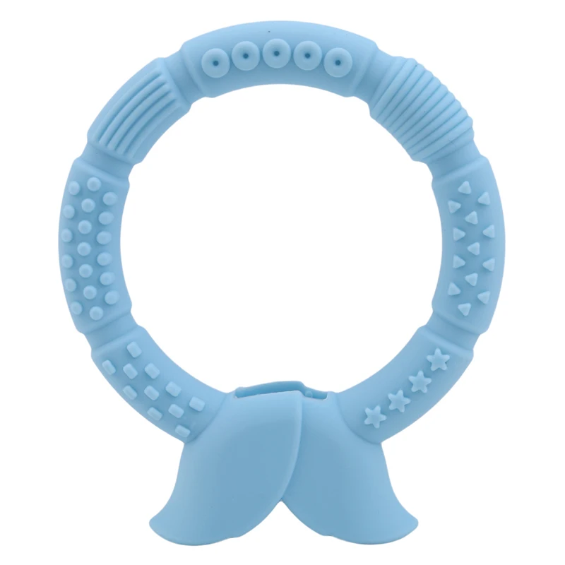 Креативное кольцо в форме синего детского прорезывателя печенье детский пищевой