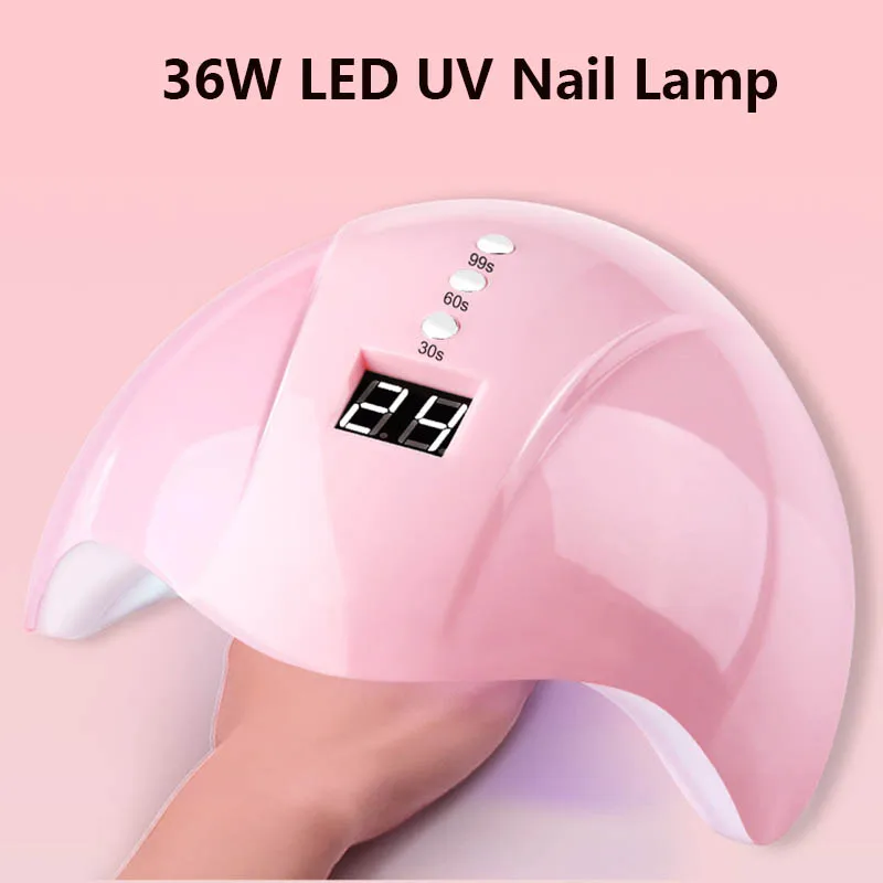 

36W Nail Dryer LED Nail Lamp UV Lamp for Curing All Gel Nail Polish With Motion Sensing Manicure Pedicure Salon Tool