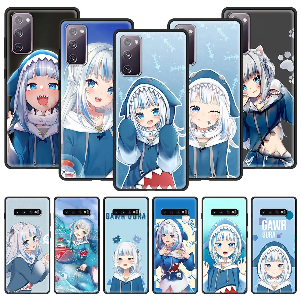 

Anime Gawr Gura Hololive Girl Soft Couqe for Samsung Galaxy S21 S20 FE S10E S10 Lite S9 S8 S20 Plus Ultra 5G Phone Case Shell
