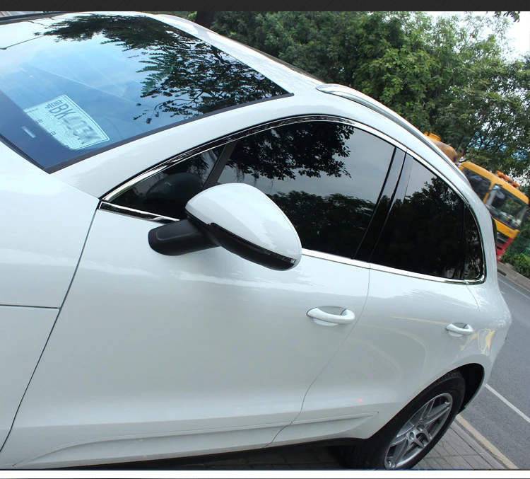 

stainless steel car front window trims for porsche macan 2014 2015 2016 2017 2018