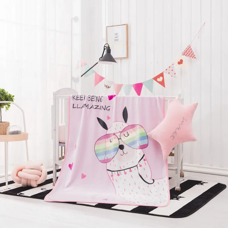 Детские фланелевые одеяла с мультяшным рисунком домашний диван Рождественская