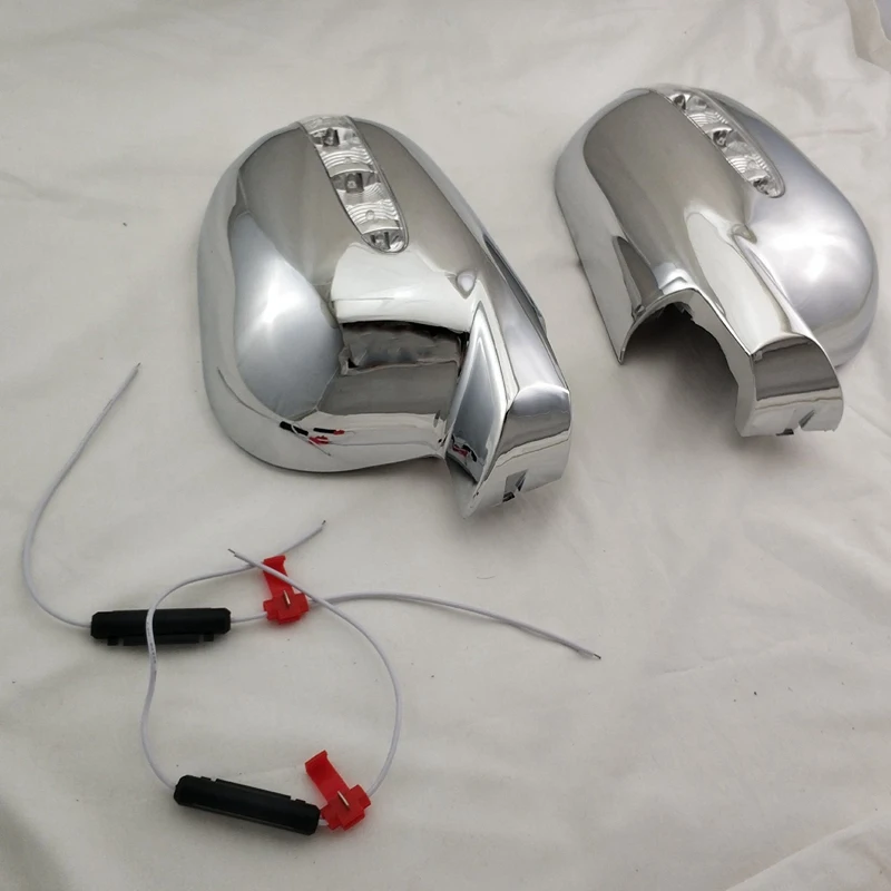 

Door Rearview Door Mirror Covers with Led Car Accessories for Mercedes-Benz M-Class W163 ML 1997-2005 ABS Chrome Plated