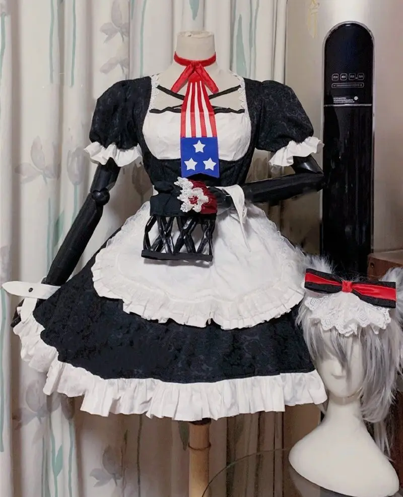 CosAn Game Azur Lane Hammann Cosplay Costume Unchanged High Quality Gorgeous Maid Outfit Party Role Play Clothing Custom-Make