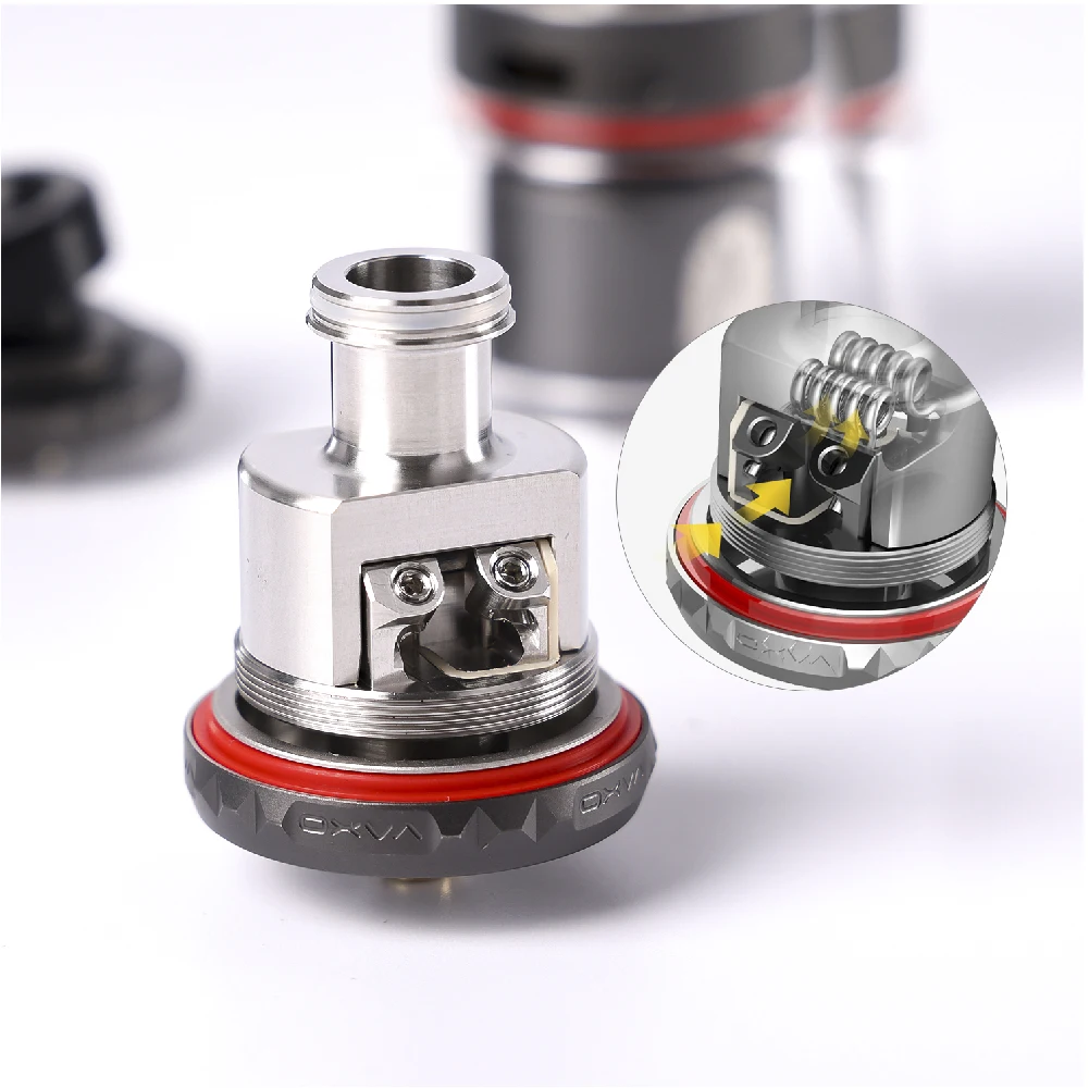 

OXVA Arbiter RTA 4ml/6ml Capacity 810 & 510 Drip Tip Fit Dual Coil/Single Coil With Bottom Airflow Leakproof VS Zeus X