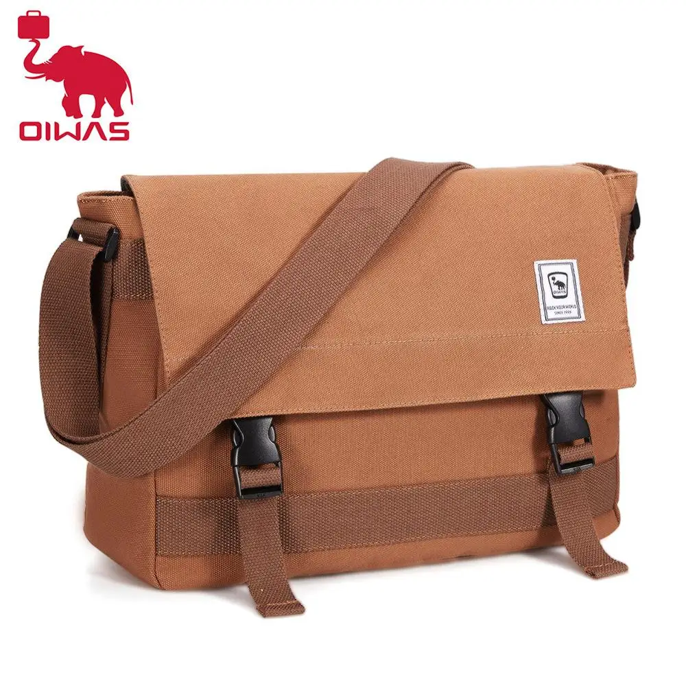 

Oiwas Male Crossbody Bag Men's Travel Shoulder Leisure Handbags Messenger Bag Canvas College Student Sling Pack For Outdoor