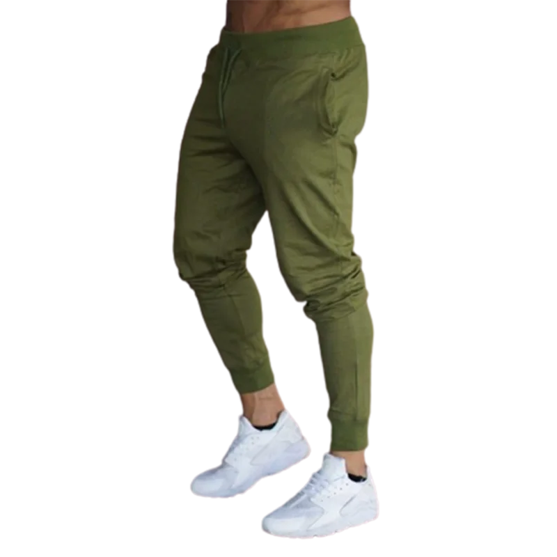 

Fitness Muscle Gray Jogging Pants Solid Running Pants Men Sport Pencil Pants Male Soft Cotton Bodybuilding Joggers Gym Pants