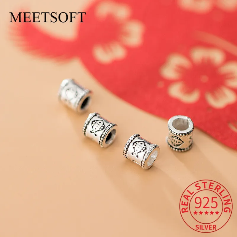 

MEETSOFT милая искусственная Серебряная рыба с рисунком, аксессуары для самостоятельного изготовления ювелирных изделий ручной работы