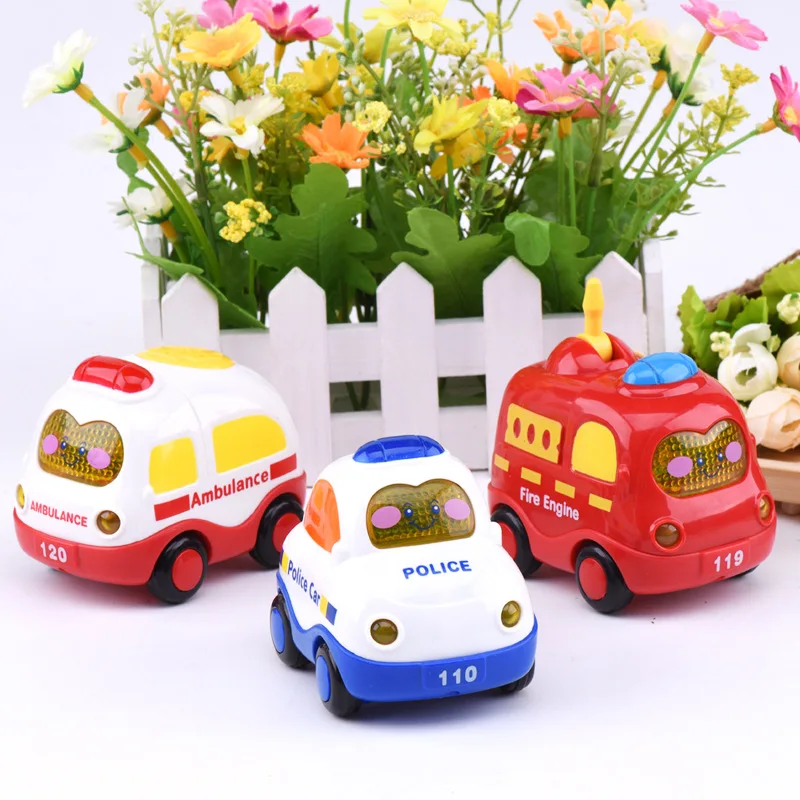 

Montessori Mini Car Toys For Boys Funny Cartoon Children's Toys Kawii Traffic Car Baby Toys For kids 2-4 Years Old New Year Gift