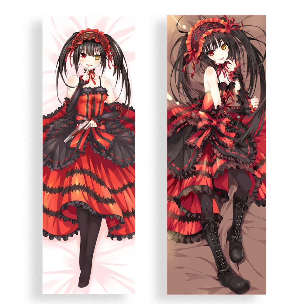 

Anime DATE A LIVE Long Pillow Case Tokisaki Kurumi Cosplay Haruna Cover Hugging Body Peach Skin Pillowcase fashion